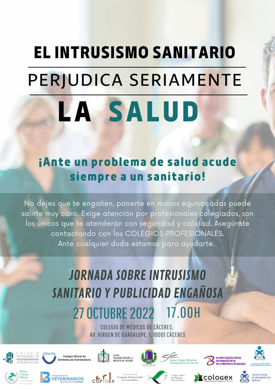 Jornada sobre intrusismo sanitario y publicidad engañosa.