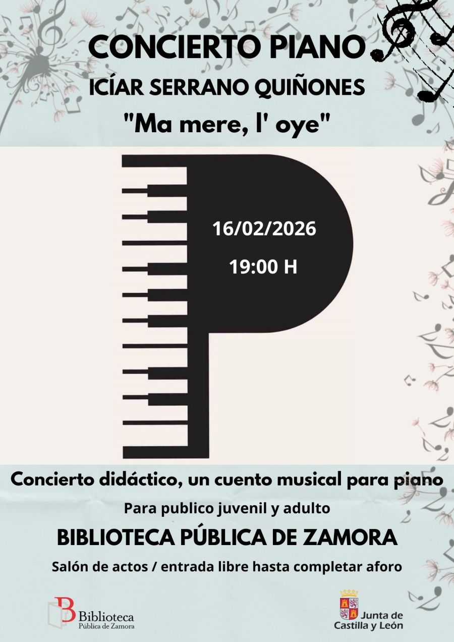 Concierto Piano: 'Ma mere, l'oye', Icíar Serrano Quiñones