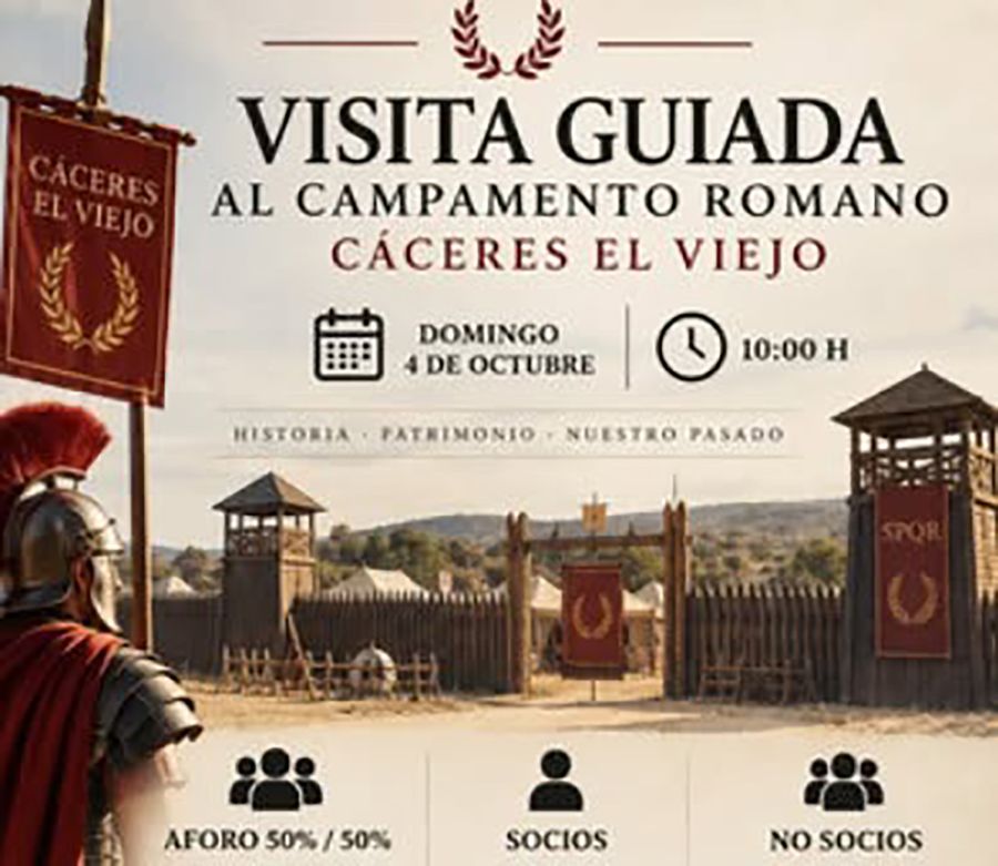 Visita guiada al Campamento Romano Cáceres el Viejo