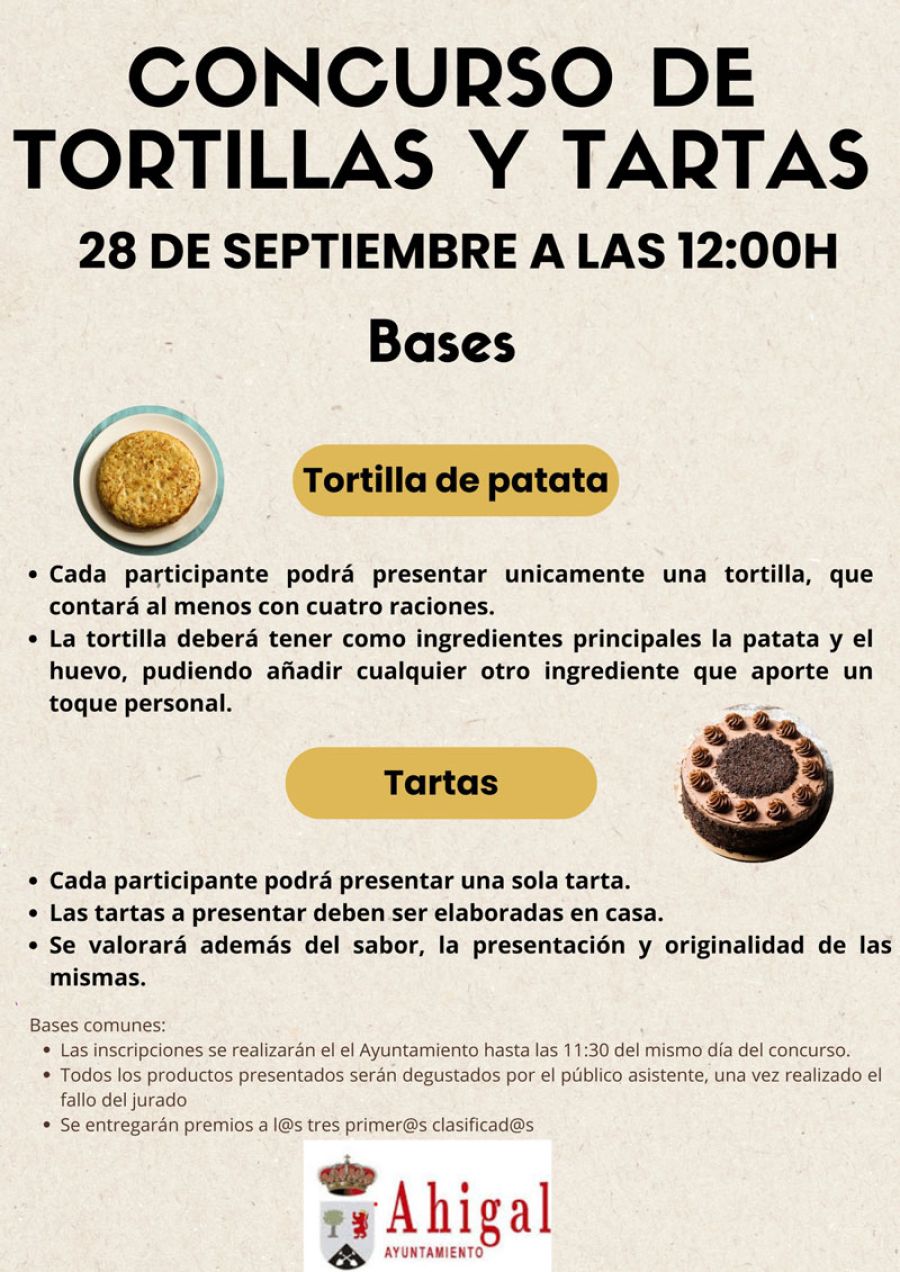 Concurso de tortillas y tartas