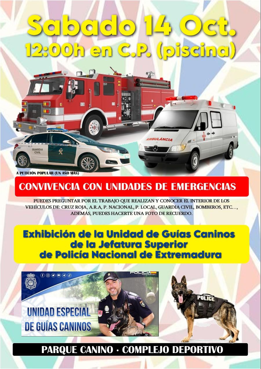 Exibicion de la Unidad de guias canicos P. Nacional. 
