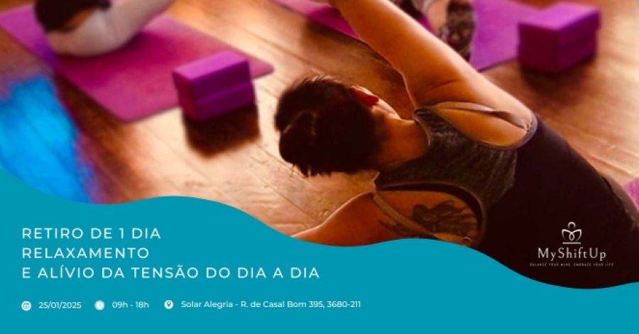 RETIRO: 1 DAY PARA RELAXAR E ALÍVAR AS TENSÁOES