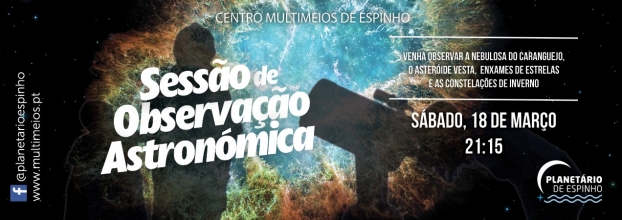 SESSÃO DE OBSERVAÇÃO ASTRONÓMICA