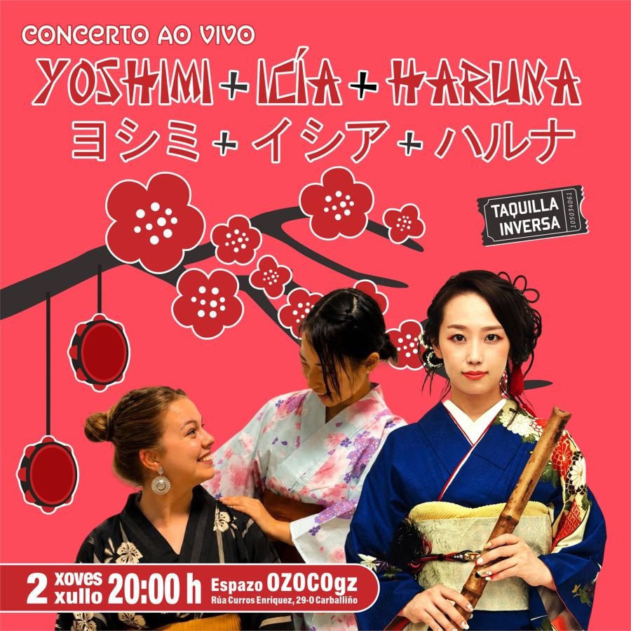 Concerto ao vivo de Yoshimi + Icía + Haruna