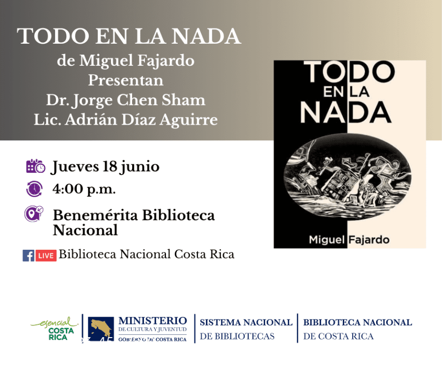 Presentación de libro 'Todo en la nada' del escritor Miguel Fajardo