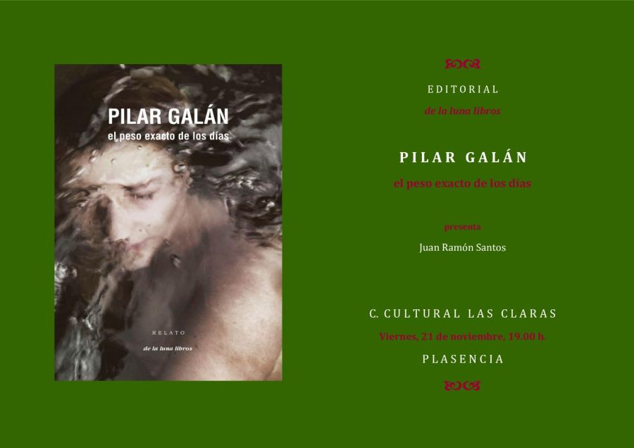 Presentación  en Plasencia del libro de relatos de Pilar Galán: El peso exacto de los días
