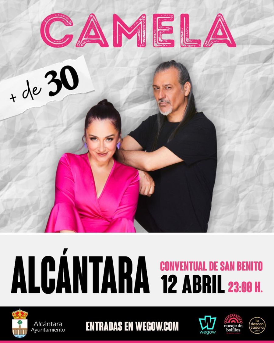 Concierto de Camela en  Alcántara (Cáceres) 