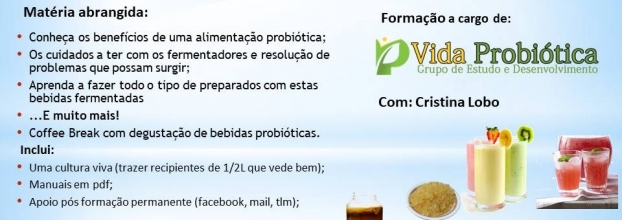 Workshop de Alimentação Probiótica - Bebidas Saudáveis com Kefir e Kombucha