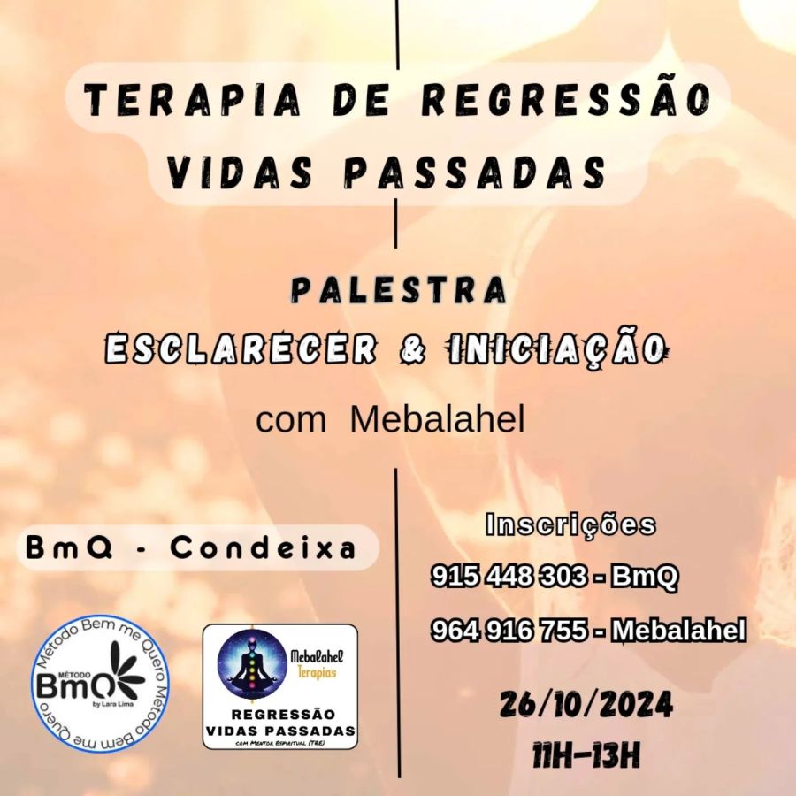 REGRESSÃO | VIDAS PASSADAS - PALESTRA PÚBLICA GRATUITA