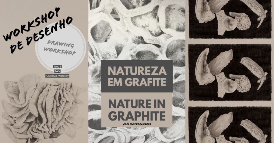 Workshop de Desenho | Drawing Workshop: Natureza em Grafite | Nature in Graphite