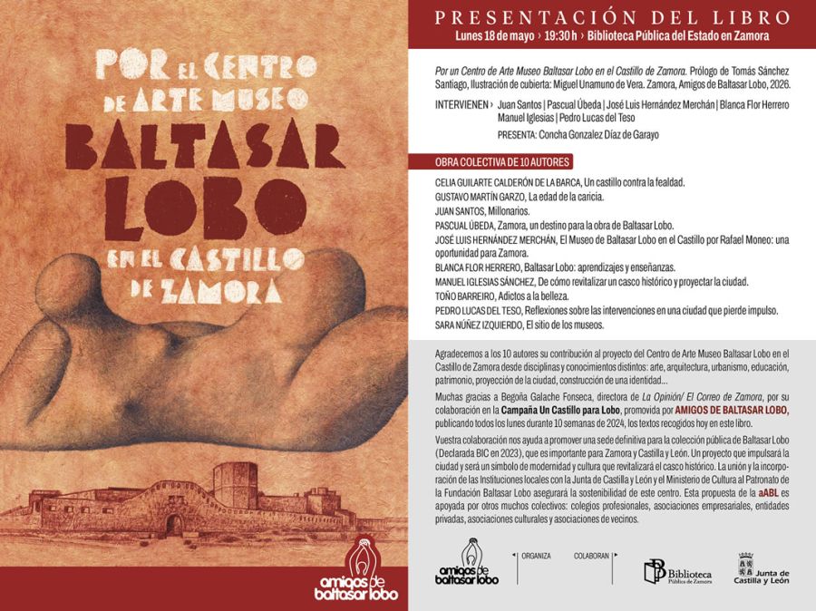 Presentación del libro: Por el Centro de Arte Museo Baltasar Lobo en el Castillo de Zamora