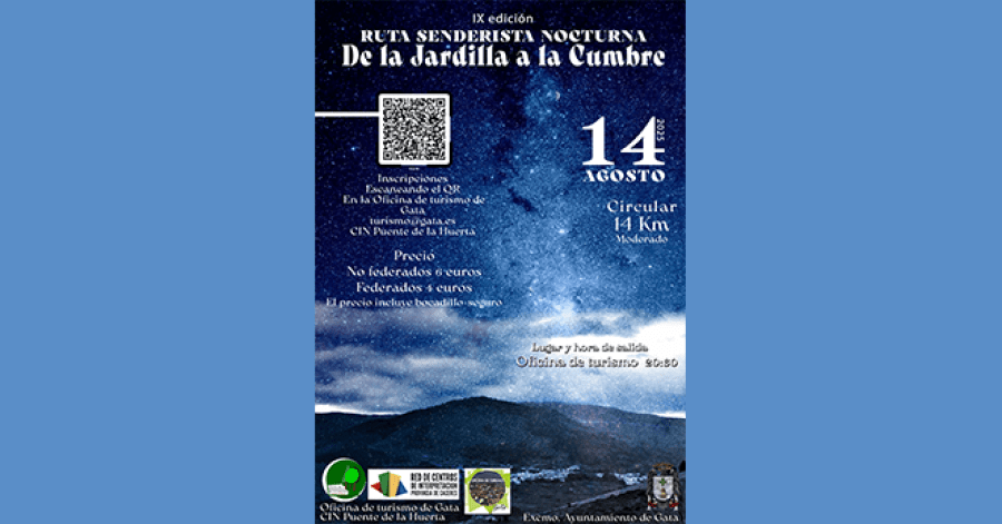 Ruta senderista nocturna