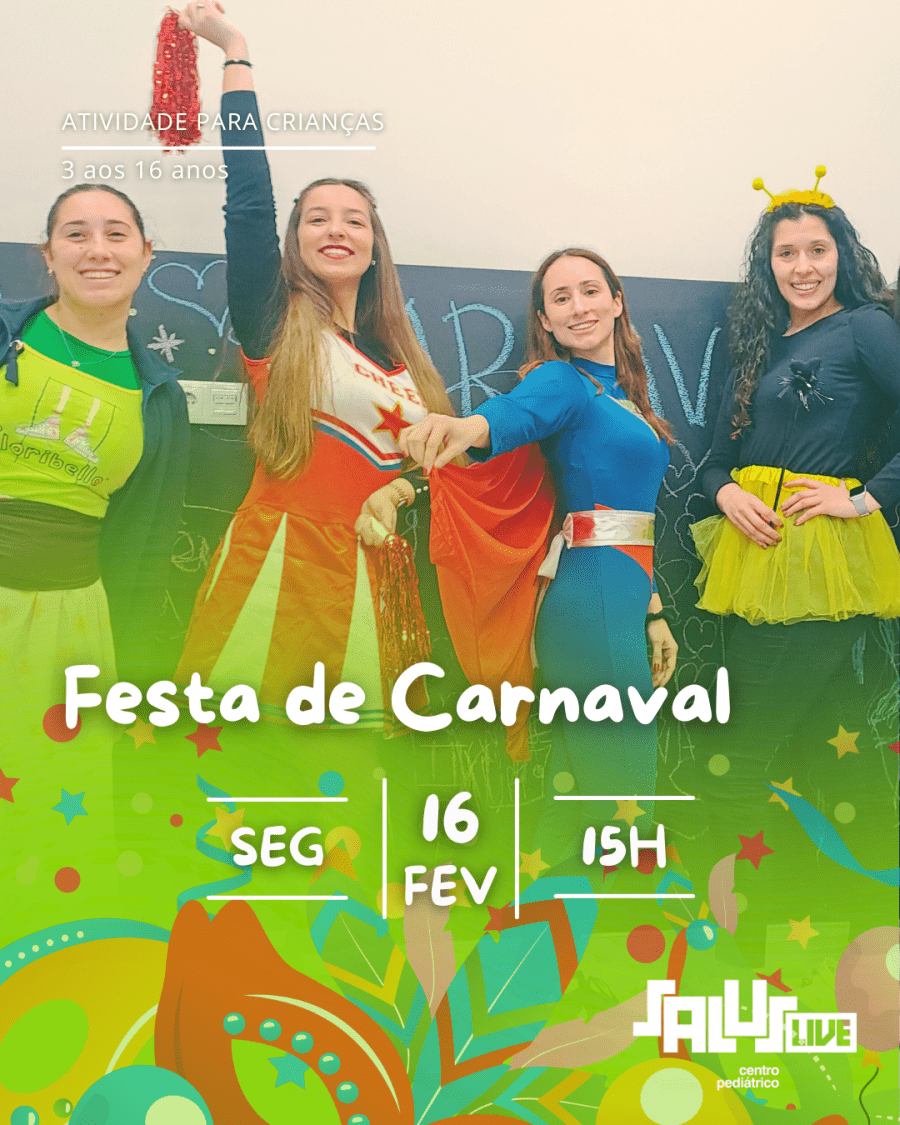 SalusLive celebra o Carnaval com um programa especial dedicado às crianças