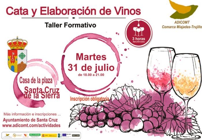 Talleres sobre cata y elaboración de vinos en la comarca Miajadas-Trujillo || Santa Cruz de la Sierra