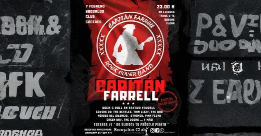 Concierto Capitán Farrell en sala Boogaloo