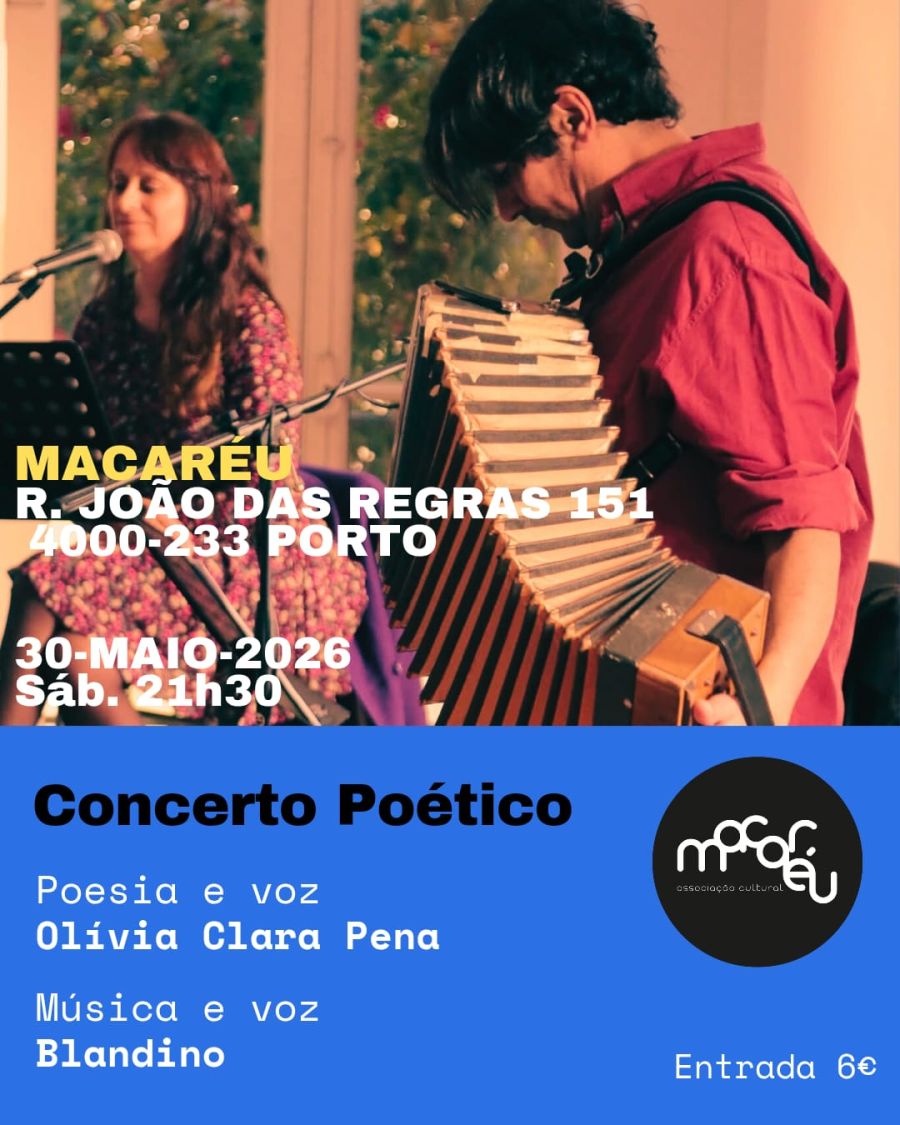 Concerto poético, com Olívia Clara Pena e Blandino