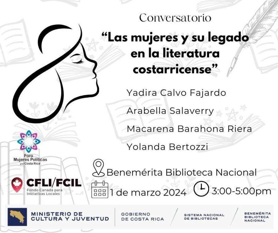Conversatorio. Las mujeres y su legado en la literatura costarricense