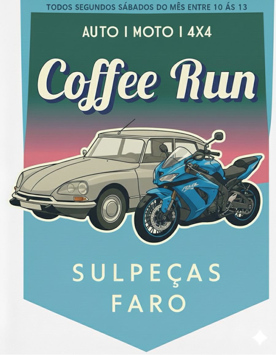 2º Coffee Run - Carros Clássicos,  Raros e Motas