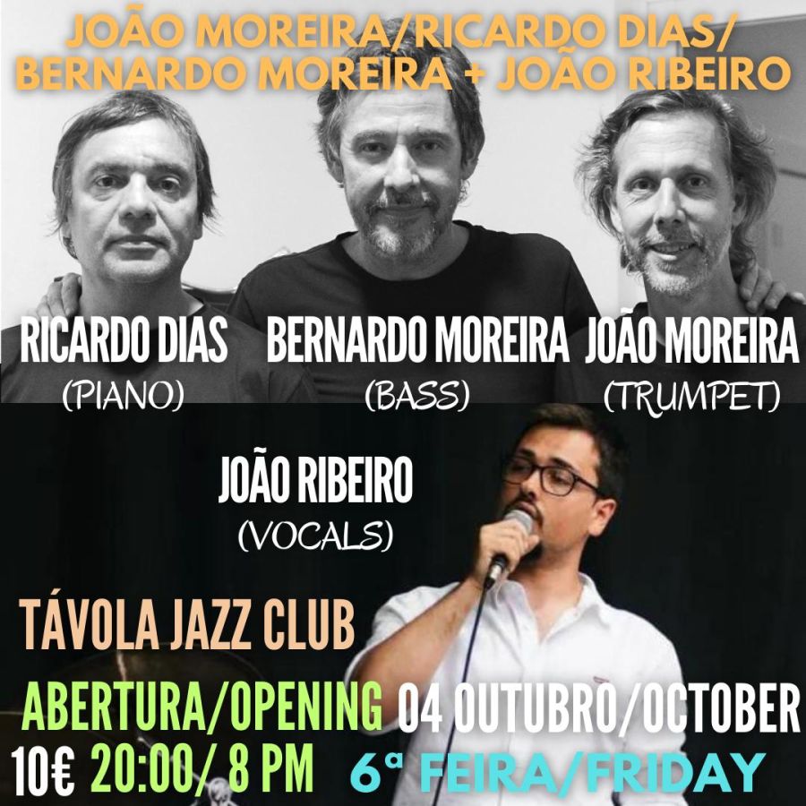 João Moreira/Ricardo Dias/Bernardo Moreira + João Ribeiro - Live Jazz no Távola Jazz Club