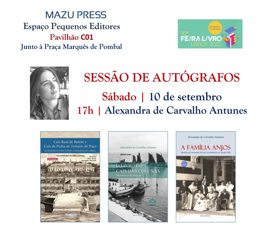 Sessão de autógrafos de Alexandra de Carvalho Antunes