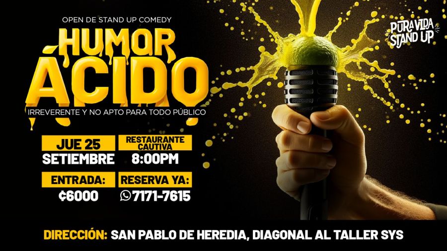 Open Mic de Stand up Comedy! Humor Acido