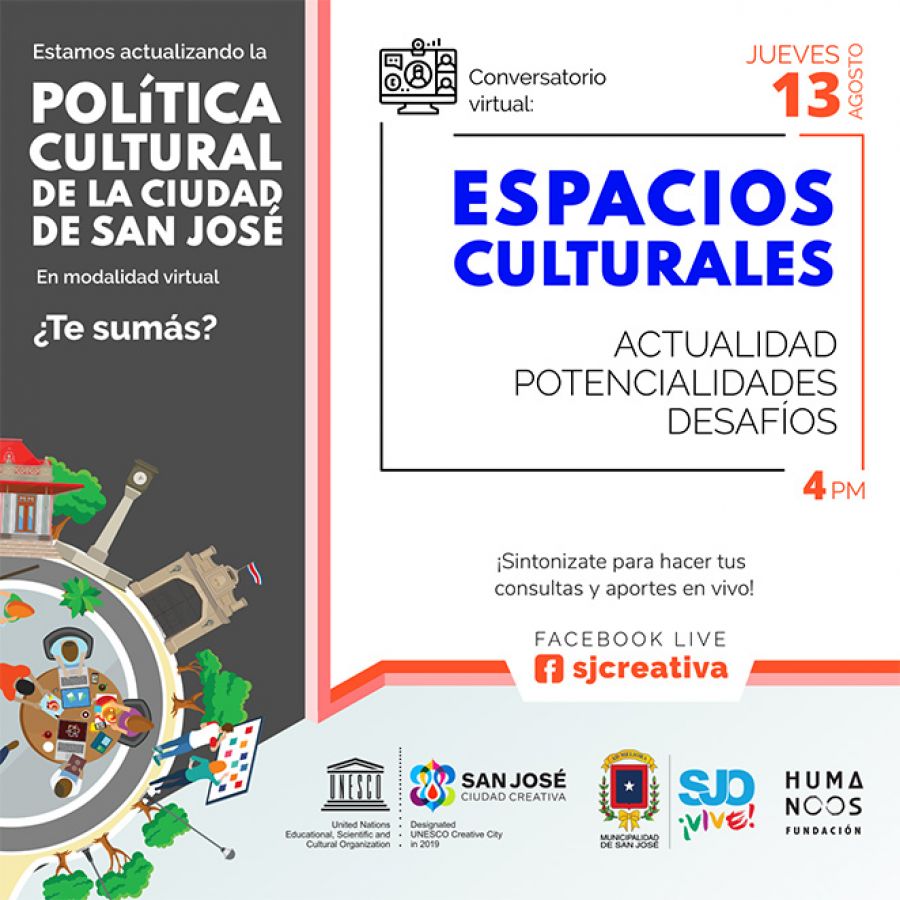 Política Cultural de San José. Espacios y establecimientos culturales