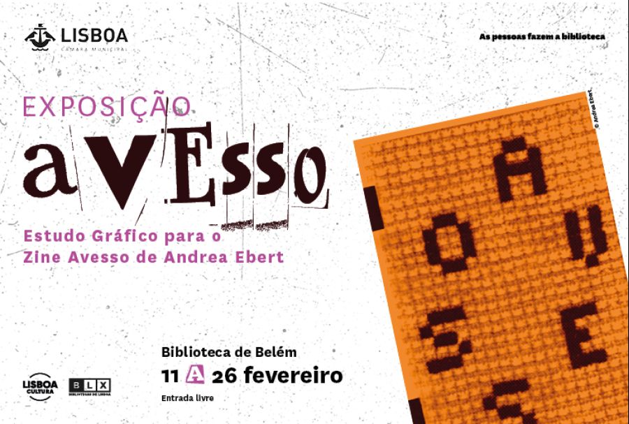 Exposição do estudo gráfico para o fanzine Avesso, de Andrea Ebert