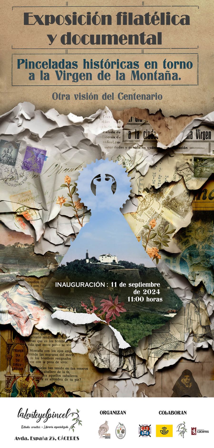 EXPOSICIÓN FILATÉLICA Y DOCUMENTAL “Pinceladas históricas en torno a la Virgen de la Montaña. Otra visión del Centenario”