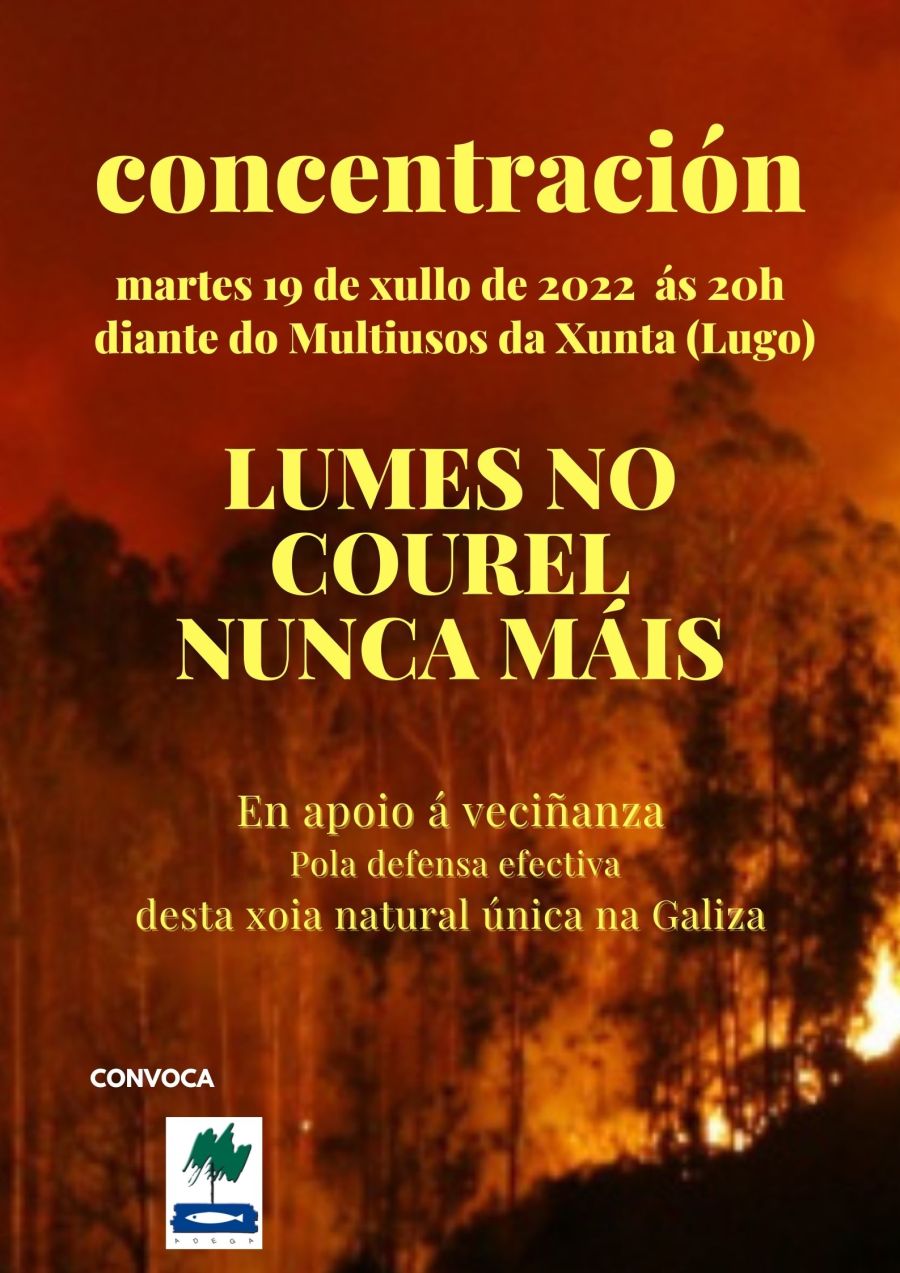 Concentración | LUMES NO COUREL, NUNCA MÁIS!!! (Multiusos da Xunta - Lugo)