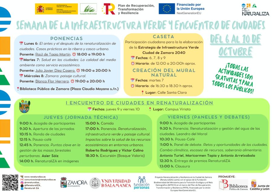 'Semana de la Infraestructura Verde y I Encuentro de Ciudades en Renaturalización'
