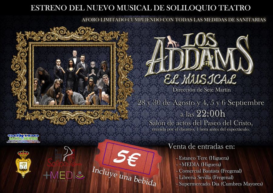 'Los Addams' el musical en Higuera la Real
