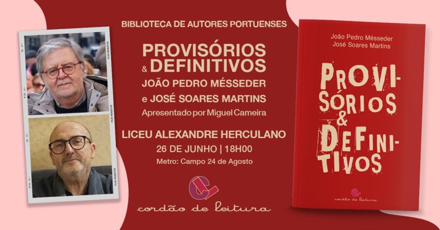 Lançamento do livro «Provisórios & Definitivos»
