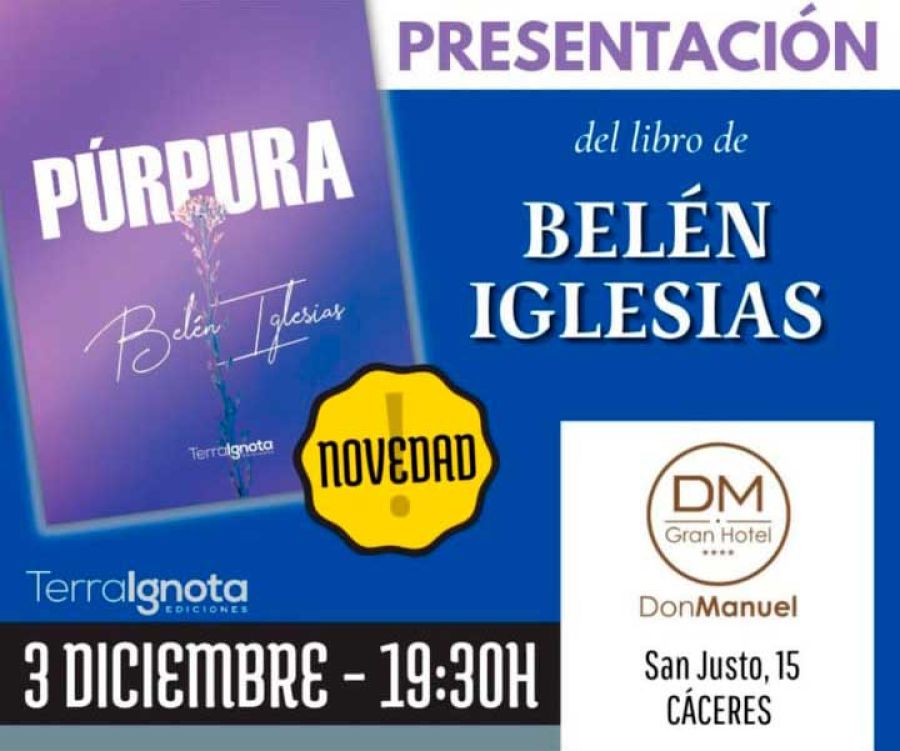Presentación del libro PÚRPURA de Belén Iglesias