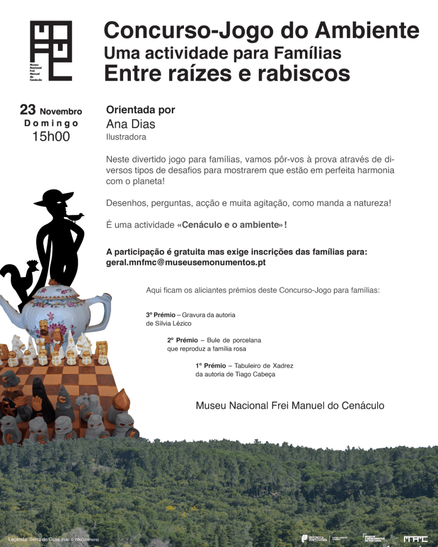 Concurso-Jogo do Ambiente | «Entre raízes e rabiscos» uma actividade destinadas a famílias | Cenáculo e o ambiente 