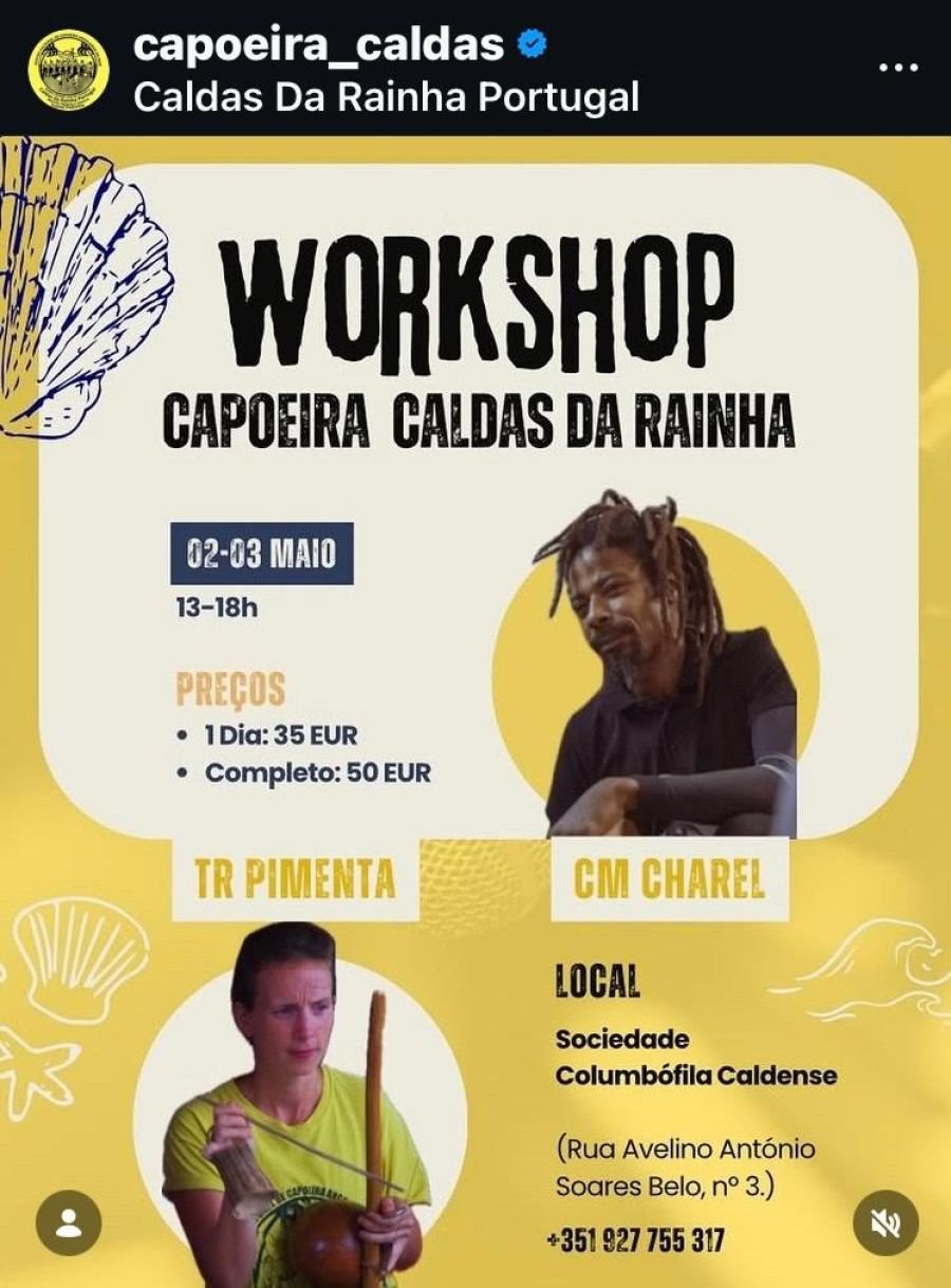 Workshop de Capoeira nas Caldas 