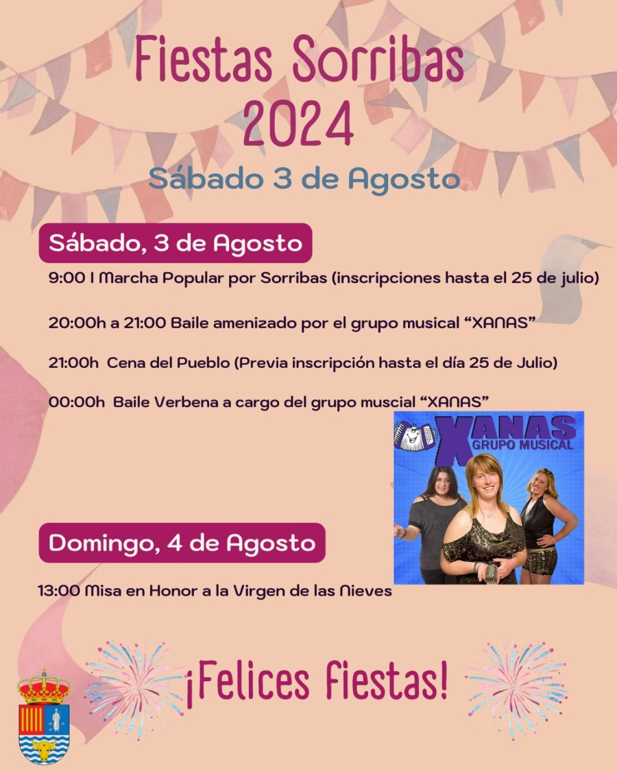 FIESTAS EN SORRIBAS 2024