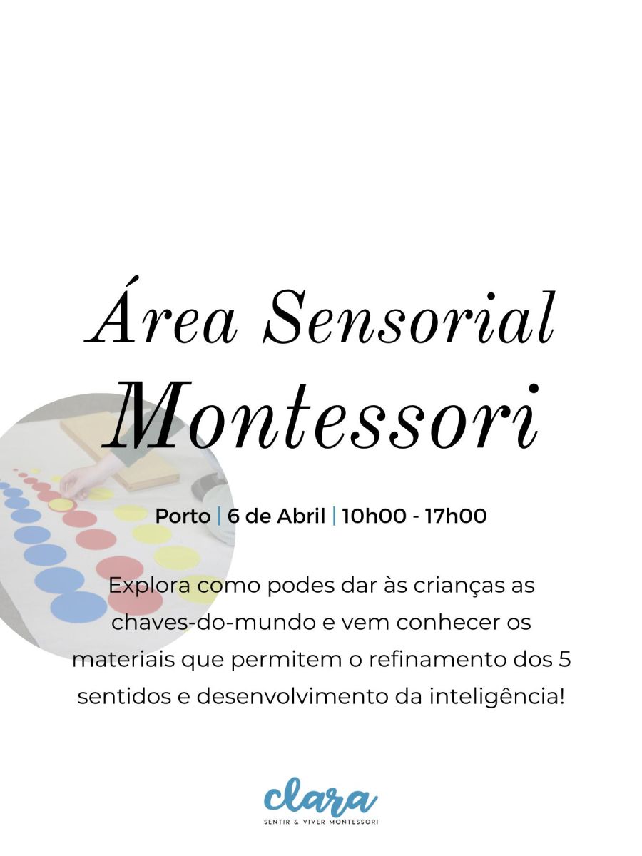 Workshop - Área Sensorial Montessori