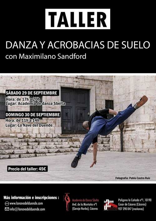 TALLER DE DANZA Y ACROBACIA DE SUELO // Con Maximiliano Sandford
