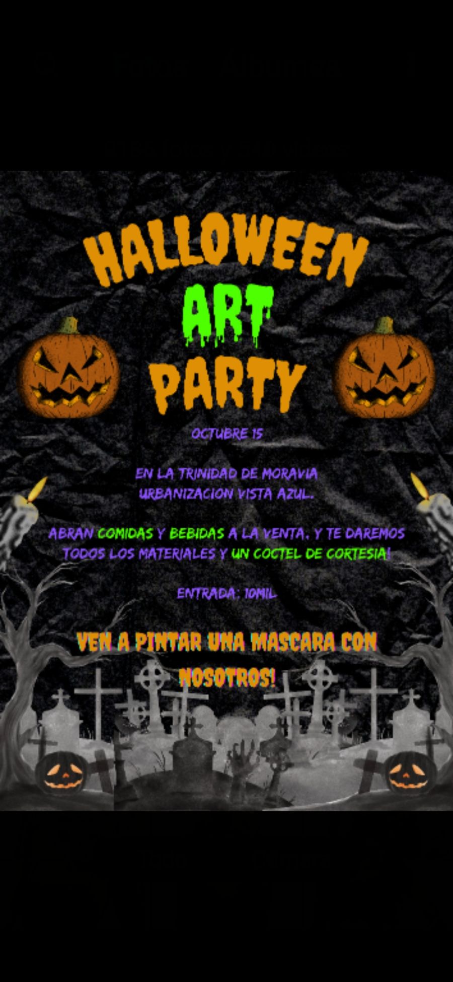 Halloween art party