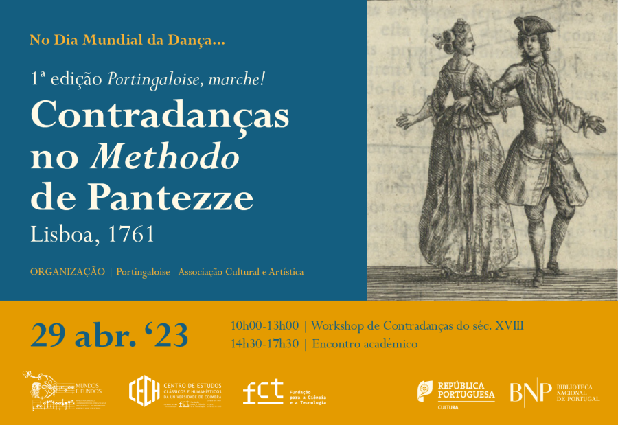 1ª Edição Portingaloise, marche! na Biblioteca Nacional de Portugal. Contradanças no Methodo de Pantezze