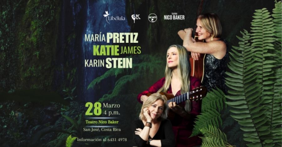 Katie James, karin Stein y María Pretiz en concierto
