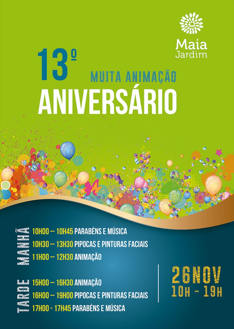 Centro Comercial Maia Jardim junta banda e visitantes para celebrar o 13º Aniversário