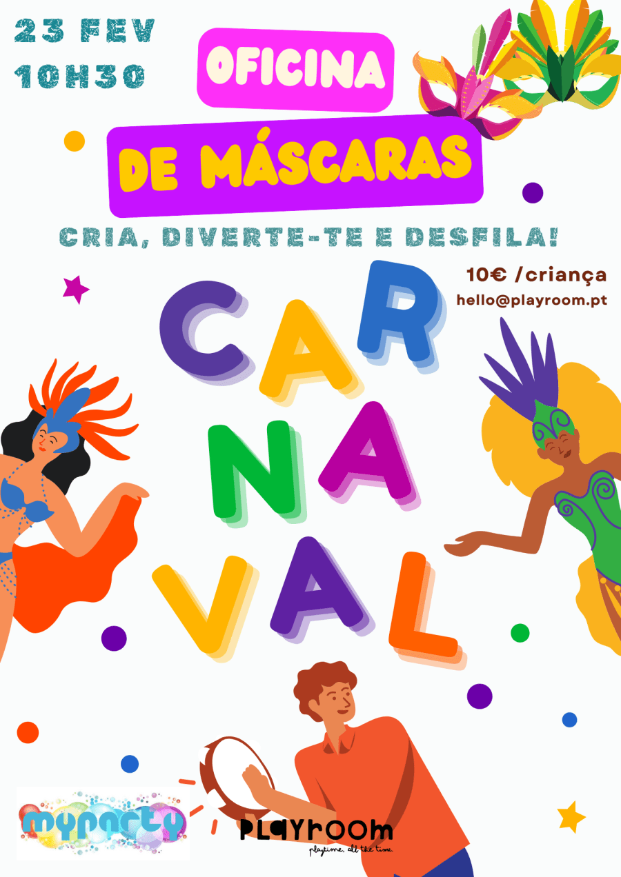 Oficina de Carnaval na Playroom