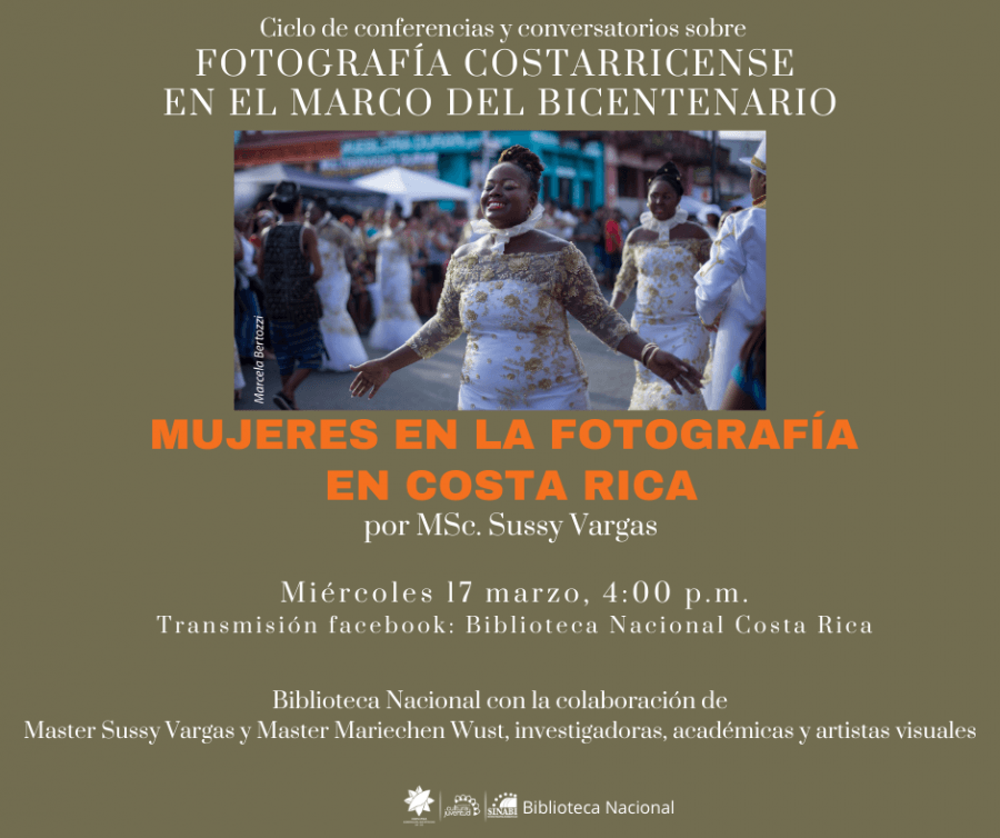 Conferencia. Mujeres en la fotografía en Costa Rica, por Sussy Vargas