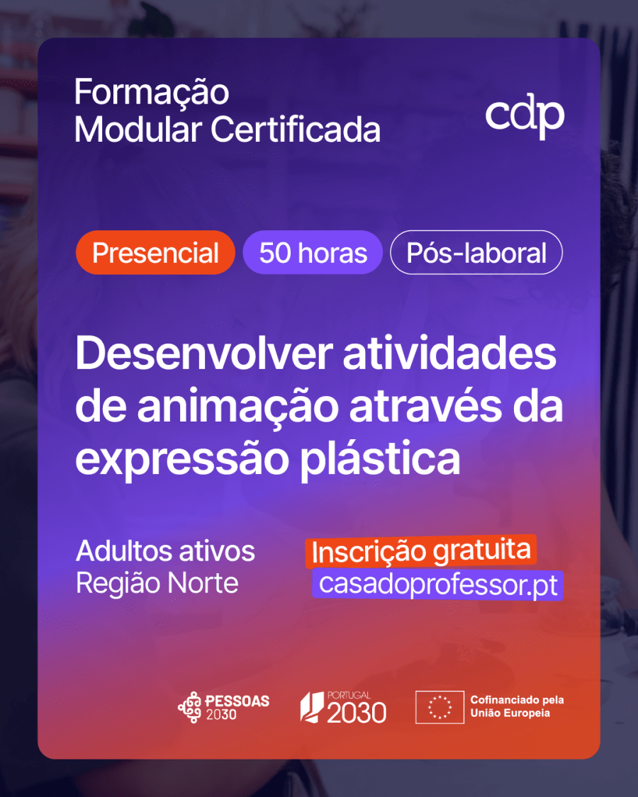 Formação gratuita: Desenvolver atividades de animação através da expressão plástica 