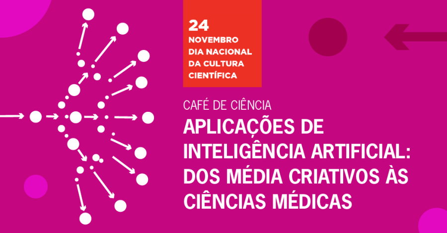 Café de Ciência - 'Aplicações de Inteligência Artificial: dos Média Criativos às Ciências Médicas'
