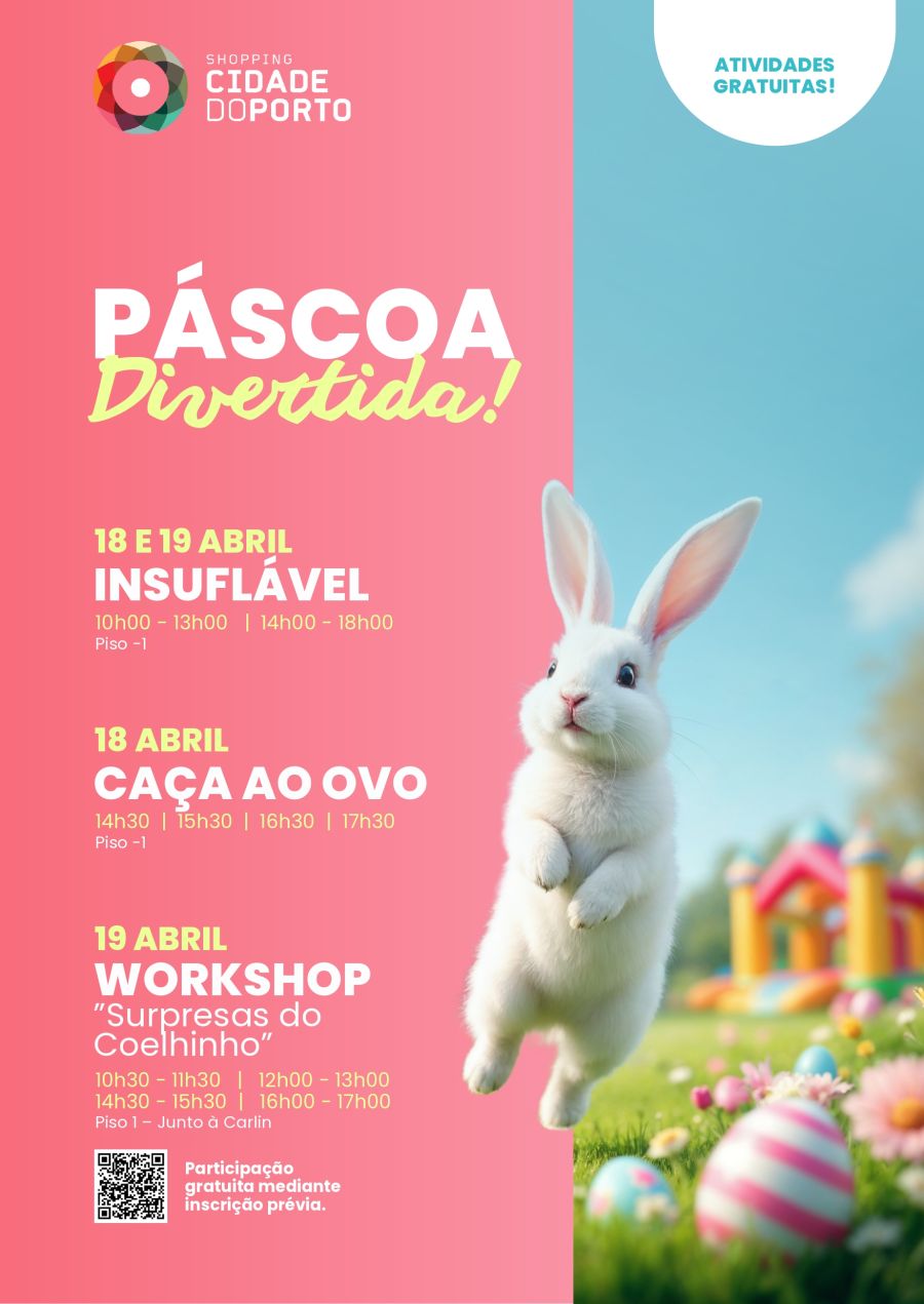 Shopping Cidade do Porto prepara-se para uma Páscoa cheia de diversão