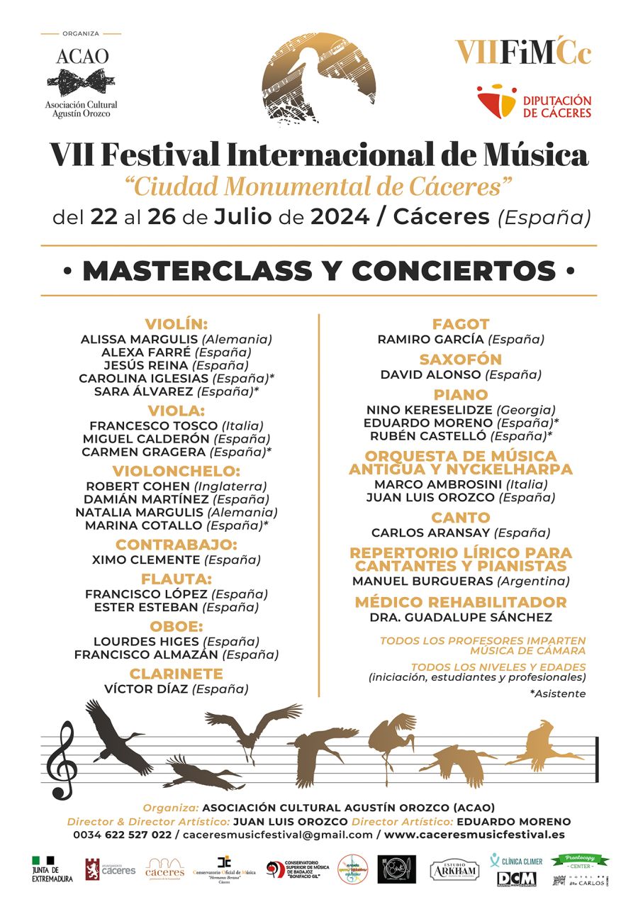Masterclass y conciertos