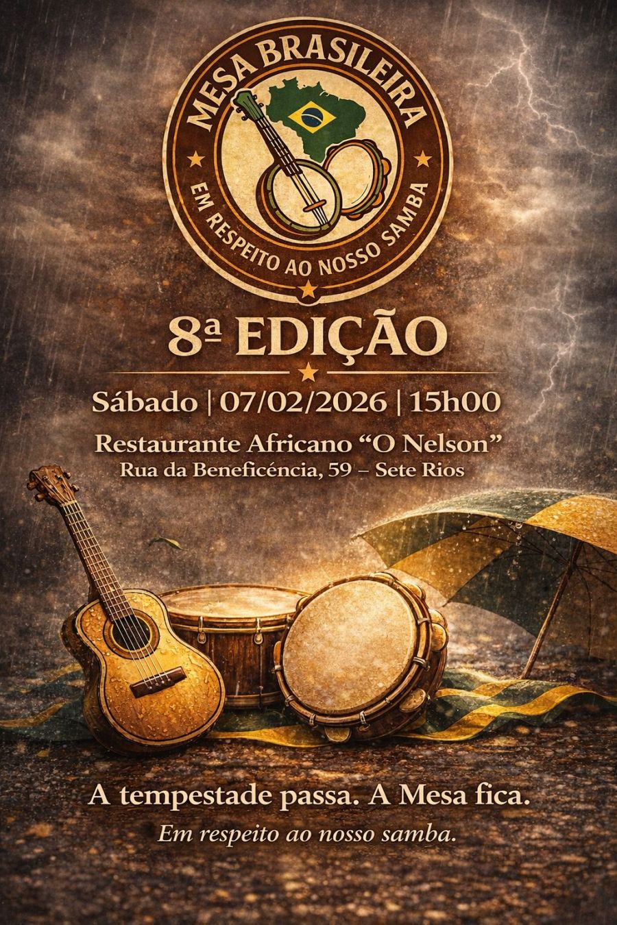 Mesa Brasileira Roda de Samba em Portugal 