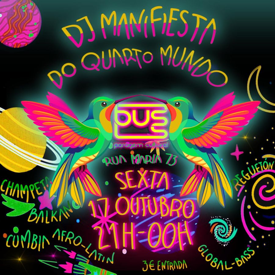 DJ Manifiesta & Do Quarto Mundo - BUS Paragem Cultural (Cumbia, Regueton, Global-Bass, Afro-Latin Remix)